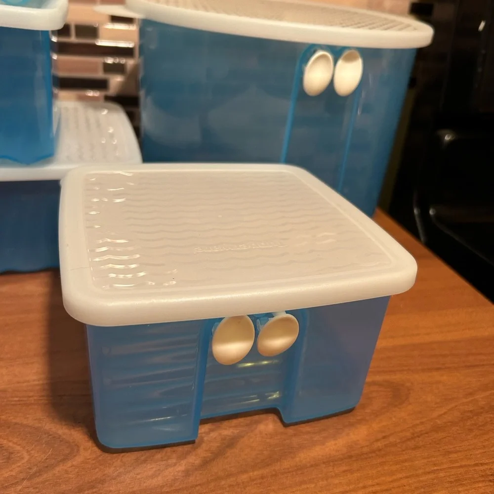 Tupperware FridgeSmart Blue Storage Container Set - Picture 4 of 6